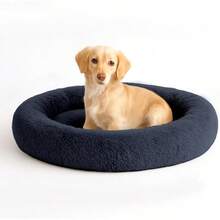 Cama para Mascotas Antiestres Redonda Esponjosa Cómoda Afelpada (Beige, Small) - Gris Oscuro - Ver 12