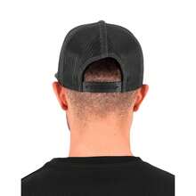 Plain Trucker Cap (Charcoal) - Coffee Brown - View 4