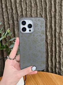 Minimalistische grüne Blumen-Handy hülle, botanisches Design, schickes Design mit Blattmuster, stilvolles, von der Natur inspiriertes Accessoire, stoßfeste Hülle,kompatibel mit iphone 17 pro max/17 pro/17/Air/16promax/16pro/16plus/16/15promax/15pro/15plus/15/14promax/14pro/14plus/14/13promax/13pro/13/12promax/12pro/12 - Weiß(white) - Übersicht 8