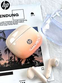 HP Wireless Earbuds With Case And Silicone Lanyard, 5.4 Wireless, Up To 30 Hours Playtime, Mini And Lightweight, Wireless Headphones With Mic, Compatible With IPhone Android, Gaming Headset And Speaker, Holiday Gift Christmas Present