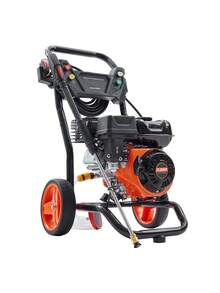 Portable Gas Pressure Washer, 3400PSI High Pressure Washer, 2.6 GPM Gas Powered Pressure Washer, Cordless Pressure Cleaner With 5 Quick Connect Nozzles, Spray Gun & Extension Wand For Cleaning Cars, Homes, Driveways, Patios, Fences - 彩色 - 查看 9