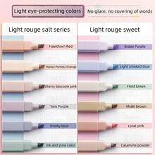 6/12pcs Random Color Muted Neon Highlighter Pens, Rich Color Vintage Style Bright Markers, Large Ink Capacity, Suitable For Students Back To School