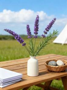 1pc Ceramic Vase, Suitable For Outdoor Gardens, Gardening Decoration, Home Living Room, Dining Table Display, Decorative Creativity, Desktop Display, Flowers Storage, Ornaments And Accessories, Etc.