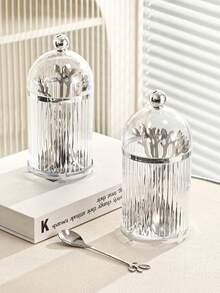 1 Set Of High-End Stainless Steel Coffee Spoon Set, Suitable For Storing Dessert Spoons/Coffee Spoons With Stylish Storage Shelves - A Must-Have For Modern Dining Decoration In Restaurants, Homes, Parties, And Weddings