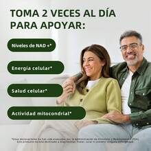 MVPCARE  NAD+ Nicotinamide Riboside 900mg con Resveratrol Reus Research 80 cápsulas: Suplemento antienvejecimiento que combina NAD+ y resveratrol, apoya longevidad celular y energía, ideal para protección antioxidante y revitalización metabólica en adultos mayores. - Otros - Ver 4