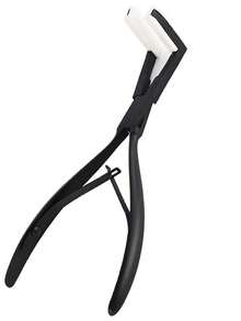 1 Set Stainless Steel Sealing Pliers, Flat Hair Extension Tools, Human Hair Extension Styling Clamp Tools, Adhesive Tape Clamp, Black ,Hair Styling Tools ,Hair Styling Kit