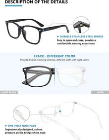 Livho High Tech Blue Light Glasses - Advanced Up To 99%  Computer Glasses - Screen Fatigue,Blue Light Glasses Women,Cat Eye Glasses,Glasses,Black Glasses,Clear Glasses,Glasses For Women,Clear Glasses For Women,Glasses For Women,Black Blue Light Glasses,Fashion Glasses For Women,Glasses,Blue Light Glassesglasses For Women,Nerd Glasses,Clarity Blue Glasses,Clear Glasses,Fake Glasses,Clear Blue Light Glasses,Blue Light Glasses Clear,Blue-Light Glasses,Womens Oversized Blue Light Glasses,Blue Light Glasses Gaming,Blue Light Glasses Oversized,
Prescription Glasses For Women - 彩色 - 查看 2