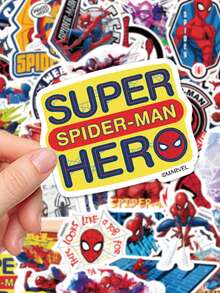 Disney 50/150/250 piezas Pegatinas de Graffiti de Dibujos Animados de Spider-Man para decorar Scrapbook, Diario, Planificador, Portátil, Equipaje, Pegatinas Impermeables DIY