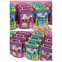 Set de 10 pungi cadou portabile pentru gustări, pungă de bomboane în formă de rucsac cu imprimeu de desene animate și fereastră transparentă, ideală pentru cadouri de petrecere și ambalaje pentru ocazii speciale, cum ar fi Paște, Ziua Îndrăgostiților, nunți și zile de naștere