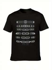 BMW M3 Gesicht Generation 3 E21 E30 E36 E46 E92 F80 T-Shirt - 黑色 - 查看 1