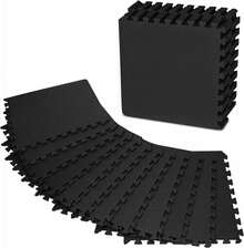 LÍMITE-MX Tapete para Ejercicio con Cuadros de Entrelazado de Espuma EVA, Tapete para Crossfit,Color Negro 12 Piezas de 30 x 30, Espesor de 12mm. - Gris - Ver 10