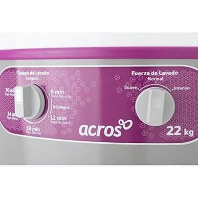 Lavadora Acros de 22kg Una tina Manual Redonda Gris modelo ALF-2253EG