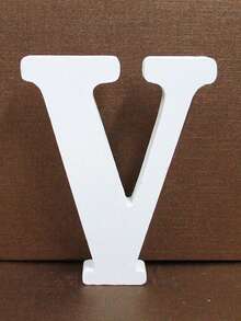 1pc Wooden Decorative Letter Design Home Decor Crafts, Free Combination Decorative Freestanding Wooden Letter Slices For Handicrafts, Family Gatherings, Birthday Parties, Weddings And Other Event Decorations