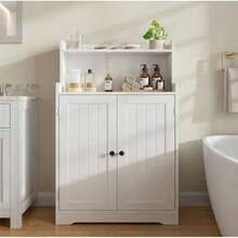 Bathroom Storage Cabinet With 2 Doors &Adjustable Shelves For Bathroom, Kitchen, Living Room