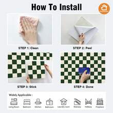 12 pièces/set, 30x30cm Autocollants muraux décoratifs à motif écossais bicolore 2D plat. Matériau PVC auto-adhésif amovible, imperméable et facile à nettoyer. Convient pour les murs de carrelage, le salon, la chambre, la cuisine, la salle de bain et autres surfaces murales plates. Décoration murale, décoration de pièce