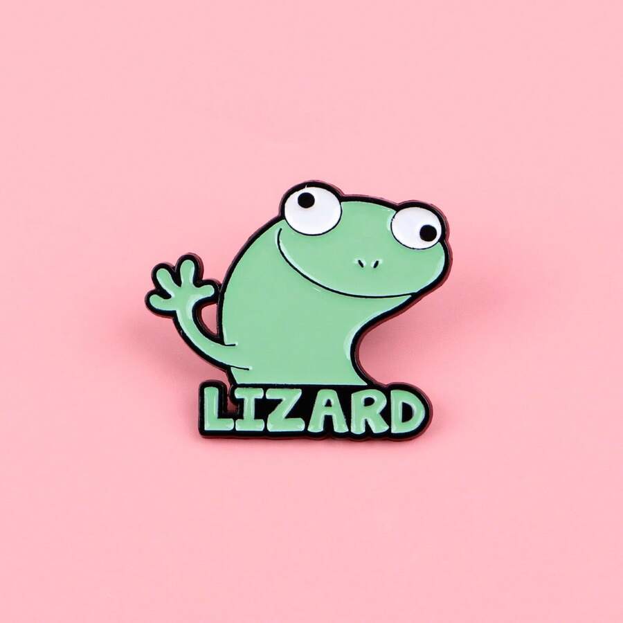 LIZARD Men Pin Ve Áo Huy Hiệu Trên Ba Lô Phụ Nữ Trâm Cài Quần Áo Quà Tặng Trang Sức Phụ Kiện Thời Trang