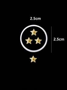 3 peças/caixa de joias de dente de metal com estrelas de Natal, joias de dente hip hop para homens (ouro/prata)