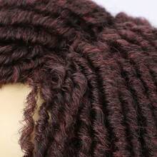 Men's Dreadlock Wig, Costume Wig, Black Dreadlock Braids, Party Wig, Afro Wig, Multi-Color Options, High Hair Volume, Hairpiece For Top Of Head To Add Volume