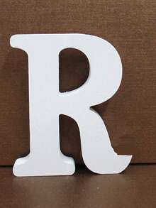 1pc Wooden Decorative Letter Design Home Decor Crafts, Free Combination Decorative Freestanding Wooden Letter Slices For Handicrafts, Family Gatherings, Birthday Parties, Weddings And Other Event Decorations