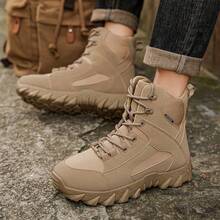 户外徒步鞋，露营沙漠靴，耐用军用作战靴，舒适高帮鞋，时尚男士新款三角Delta登山鞋，战场训练军靴