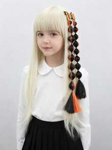 Set de accesorios para el cabello de Halloween - Pinzas para el cabello con murciélago y lazo, pinzas para trenzas con farolillo, pinzas para el cabello con trenzas de burbujas, pinzas para el cabello creativas con murciélago y lazo, accesorios esenciales para el cabello en fiestas de Halloween