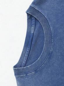 230g Washable Pure Cotton Halloween T-Shirt, Hollowed-Out Knight Silk Song Unisex Washable T-Shirt, Game Character Collection, Autumn T-Shirt For Men And Women, Horror Season T-Shirt, Machine Washable, Perfect Holiday Gift. - 寶藍色 - 查看 3