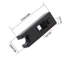 1个矩形管状淋浴喷头支架，便携式浴室淋浴喷头支架，适用于家庭和商业浴室，可调节淋浴底座，淋浴喷头支架配件 - 彩色 - 查看 3