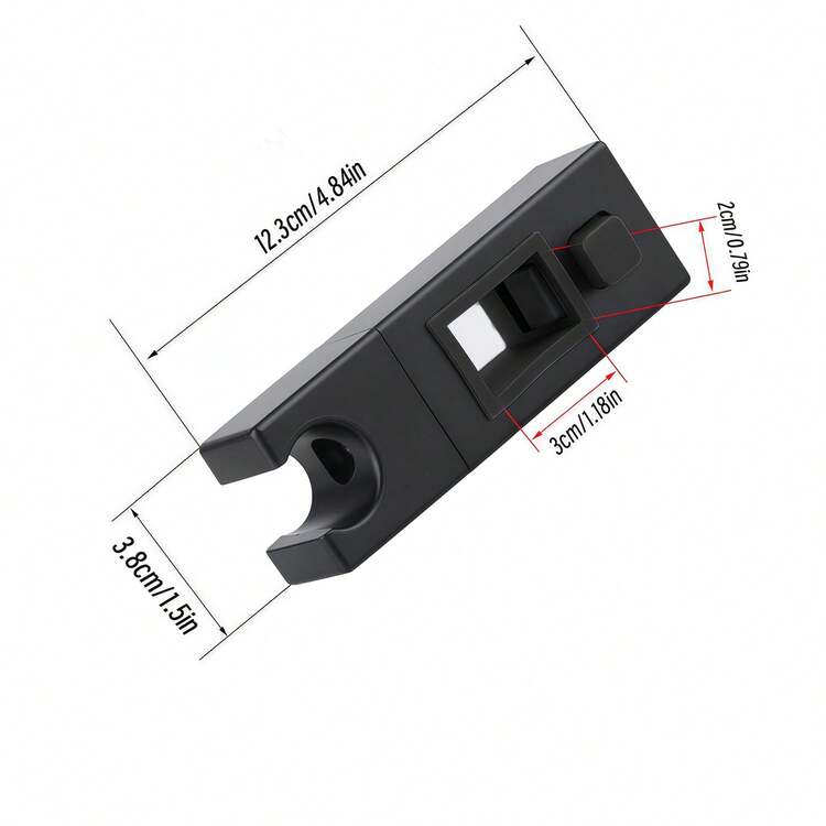 1pc Rectangular Tube Shower Head Holder, Portable Bathroom Shower Head Bracket Suitable For Home And Commercial Bathrooms, Adjustable Shower Base, Shower Head Holder Accessories - Multicolor - View 3