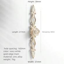 1 Piece Zinc Alloy Wardrobe Drawer Handle, Cabinet Knob, American Retro Furniture Door Handle, Kitchen Handle, Dressing Table, Children's Room Drawer Handle, Furniture Hardware Accessories