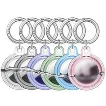 1pc Transparent Apple AirTag Protective Case - Full Coverage Waterproof Protective Shell Locator Anti-Lost Keychain Holder