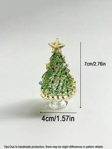 1pc Colorful Mini Crystal Christmas Tree Crafts Decoration,For Christmas Miniature Scene Decor,Mini Tabletop Decor,Car Center Console Decoration,Christmas Home Decor,Parties Atmophere Decor,Festival Christmas/Thanksgiving/New Year Gift,Christmas Stocking Fillers,Office Desk Decor,Pink Christmas Decorations,Christmas Table Decoration,Stocking Fillers