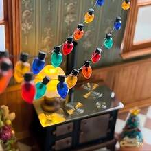 1pc/5pcs Random Mini Christmas Tree, Realistic Metal Colorful Ornament Miniature Christmas Tree Decoration