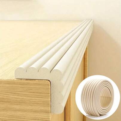 2- Meter Long Corner Protector Strip For Tables, Soft Foam Edge Guard For Home Office Desk , Anti- Collision Bumper For Furniture Edges