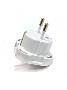 1pc Black Travel Adapter For Uk To Eu, Type C, E, F Plug Adaptor, Universal Power Adapter For Uk To Europe Travel
