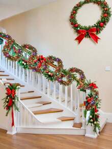 5M Guirnalda de oropel con 50 luces LED para árbol de Navidad, adornos colgantes para árbol de Navidad, Año Nuevo, decoración del hogar y exterior (alimentado por batería)