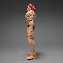 Baki动漫，Storm Toys ST系列1/12比例全关节可动人偶玩具，全新可动关节，肌肉格斗男，可拆卸衣服，动漫人偶模型，半马裕次郎玩具模型 - 彩色 - 查看 6