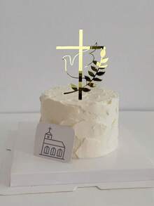 1 pièce Décorations en acrylique, Décorations de gâteau, Décorations de Première Communion et de Baptême, Pour Noël, Pâques, Anniversaire Chrétien, Décorations de Mariage Chrétien, Baptême, Cérémonie de Nomination, Décorations de Gâteau d'Eucharistie, Décorations de Table de Dessert, Décorations de Gâteau, Décorations de Cuisson, Décorations de Fête. - Modèle A - Voir 7