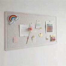 1片大尺寸自粘装饰公告板，北欧简约毛毡组合展示板，可重复使用，适用于家庭/办公室/教室照片墙留言板，无需钻孔 - 長方形圓角 - 查看 4