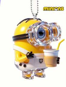 Minions 1pc/3pcs Minions 2D Acrylic Pendant, Cute Cartoon Keychain, Creative Pendant Decoration, Christmas Tree Ornaments, Bag Pendant, Party Gift, Festival Gift