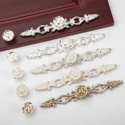 1 pezzo Maniglia per cassetto in lega di zinco, pomello per mobile, maniglia per mobile in stile retrò americano, maniglia per cucina, toeletta, cassetto per cameretta dei bambini, accessori per mobili