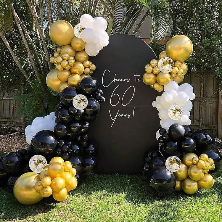 Decorative Balloons - Vàng đen - Xem 5