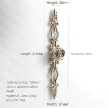 1 Piece Zinc Alloy Wardrobe Drawer Handle, Cabinet Knob, American Retro Furniture Door Handle, Kitchen Handle, Dressing Table, Children's Room Drawer Handle, Furniture Hardware Accessories