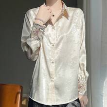 Women Blouses - Màu be - Xem 5