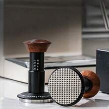 Coffee Tamper With Scale Adjustable And Press Style Tamping Force Espresso Tamper, Balanced Coffee Press Tamper/Heavy Duty 304 Stainless Steel Tamper, 51/53/58mm Coffee Tamping Tool, 3-Leaf Pattern Coffee Distributor School Supplies Back To School