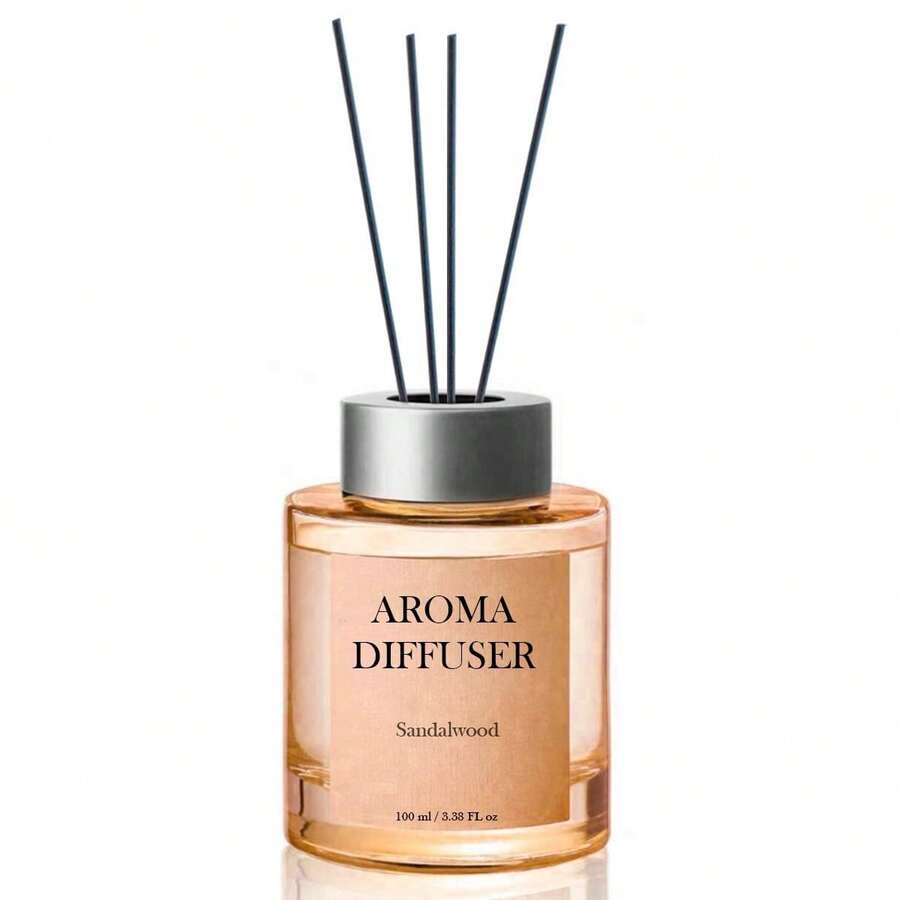 Difusor De Varillas Aromáticas De 100ml Ambientador De Aromas Dulces Y Relajantes - SANDALWOOD - Ver 1