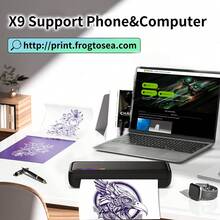 紧凑型便携式 A4 热敏打印机，无需墨水或碳粉，可打印文档、图像、纹身，支持热敏纸或纹身纸，兼容移动应用程序、平板电脑应用程序和计算机（需要驱动程序），包装包括：1 台热敏打印机 + 1 卷热敏纸（机器内部）+ 5 张转印纸 + 用户手册 + Type-C 电缆