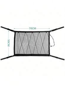 1pc Black Outdoor Hanging Storage Bag, Suitable For Car Roof Luggage, Clothing Storage, Can Be Used As Mesh Bag Or Car Storage Net Bag. - Multicolor - View 10