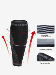 2 pezzi di protezioni polpaccio atletiche per corsa, basket, calcio - Compressione unisex