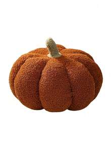 1pc 3D Pumpkin Pillow, Halloween Pumpkin Pillow, Fall Decor, Thanksgiving Decoration Indoor, Fall Winter Throw Pillows Halloween Decoration, Thanksgiving Halloween Party Decoration, Room Decor, Home Decor