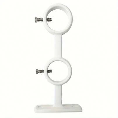 2 Stück robuste Gardinenstangenhalterungen, verstellbare Gardinenstangenhalter für draußen und drinnen, Wohnzimmer, Heimdekoration